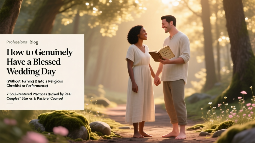 How to Genuinely Have a Blessed Wedding Day (Without Turning It Into a Religious Checklist or Performance) — 7 Soul-Centered Practices Backed by Real Couples’ Stories & Pastoral Counsel