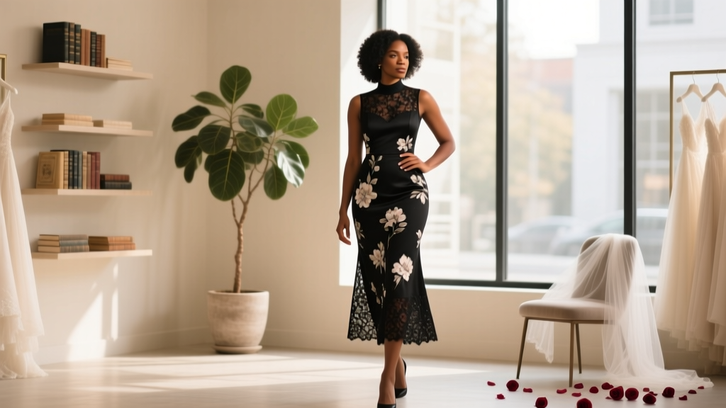 Is a black floral dress ok for a wedding? Yes — but only if you pass these 5 silent etiquette checks (most guests fail #3)