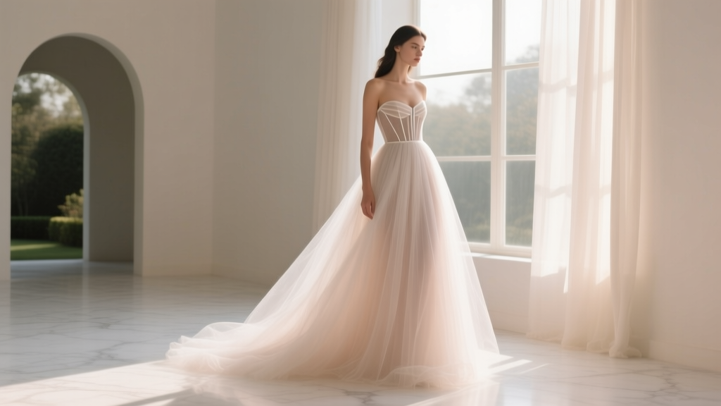 The A-Line Wedding Dress with Tulle You’ve Been Dreaming Of—But Here’s What No Bridal Consultant Tells You About Fit, Budget Traps, and Why ‘Tulle Volume’ Can Make or Break Your Silhouette (Spoiler: It’s Not Just About Layers)