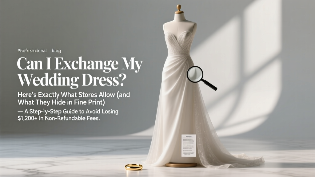 Can I Exchange My Wedding Dress? Here’s Exactly What Stores Allow (and What They Hide in Fine Print) — A Step-by-Step Guide to Avoid Losing $1,200+ in Non-Refundable Fees
