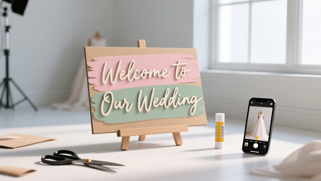 How to Make a Welcome Sign for Wedding: 7 Foolproof Steps That Take Under 3 Hours (No Craft Experience Needed—Just Scissors, Glue & Your Phone)