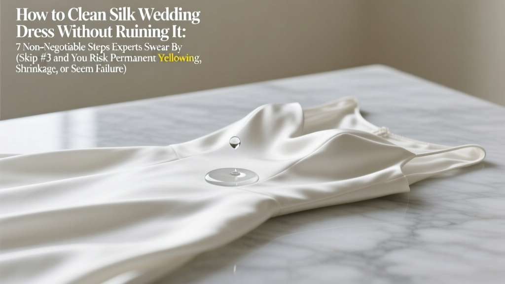 How to Clean Silk Wedding Dress Without Ruining It: 7 Non-Negotiable Steps Experts Swear By (Skip #3 and You Risk Permanent Yellowing, Shrinkage, or Seam Failure)