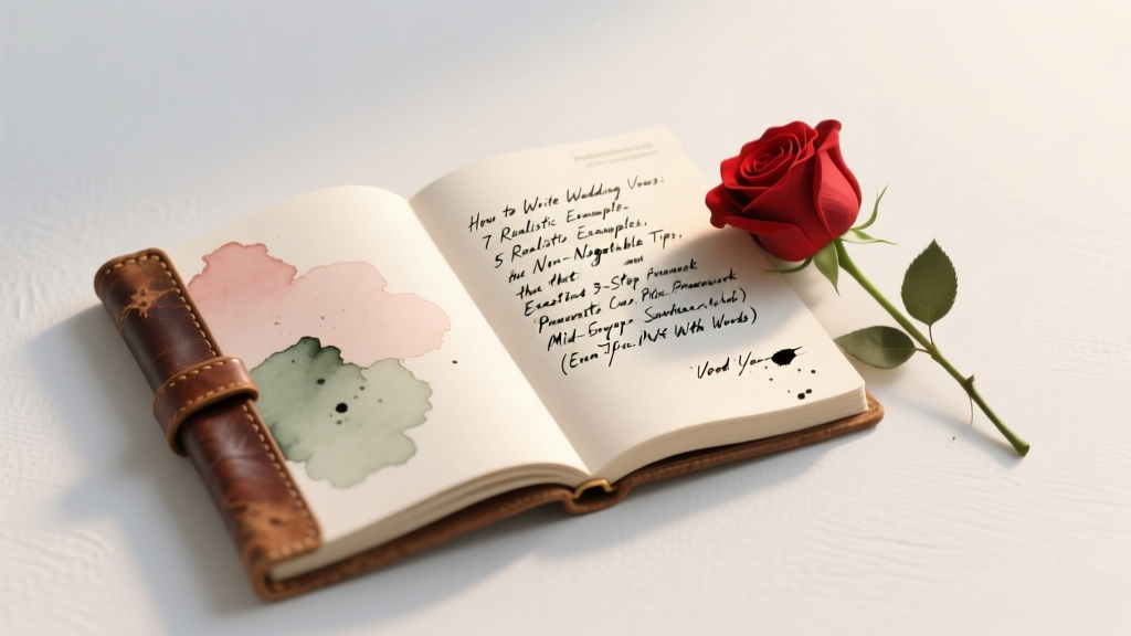 How to Write Wedding Vows: 7 Realistic Examples, 5 Non-Negotiable Tips, and the Exact 3-Step Framework That Prevents Crying Mid-Sentence (Even If You're Not 'Good With Words')