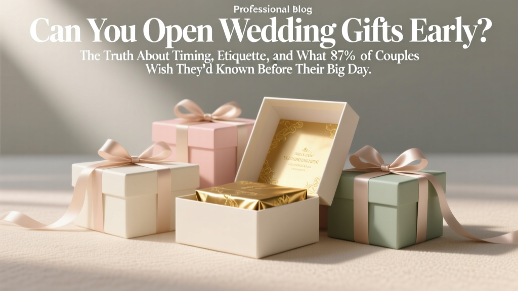 Can You Open Wedding Gifts Early? The Truth About Timing, Etiquette, and What 87% of Couples Wish They’d Known Before Their Big Day
