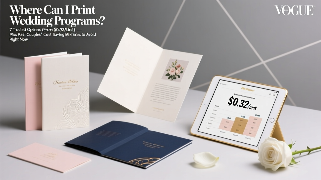 Where Can I Print Wedding Programs? 7 Trusted Options (From $0.32/Unit) — Plus Real Couples’ Cost-Saving Mistakes to Avoid Right Now