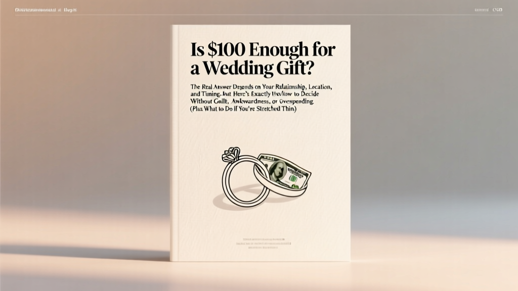 Is $100 enough for a wedding gift? The real answer depends on your relationship, location, and timing—but here’s exactly how to decide without guilt, awkwardness, or overspending (plus what to do if you’re stretched thin).