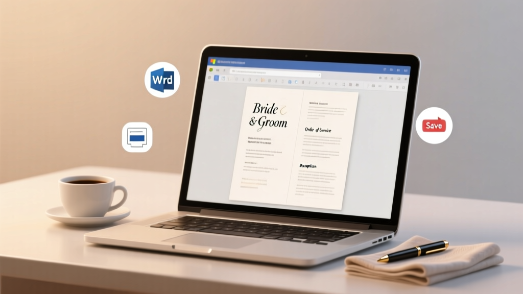 How to Make a Wedding Program in Word in Under 20 Minutes (Without Design Skills, Templates, or Paying $50+ for Print-Ready Files)