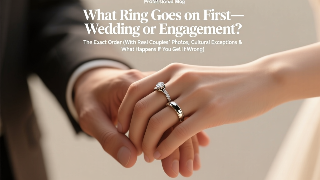 What Ring Goes on First—Wedding or Engagement? The Exact Order (With Real Couples’ Photos, Cultural Exceptions & What Happens If You Get It Wrong)