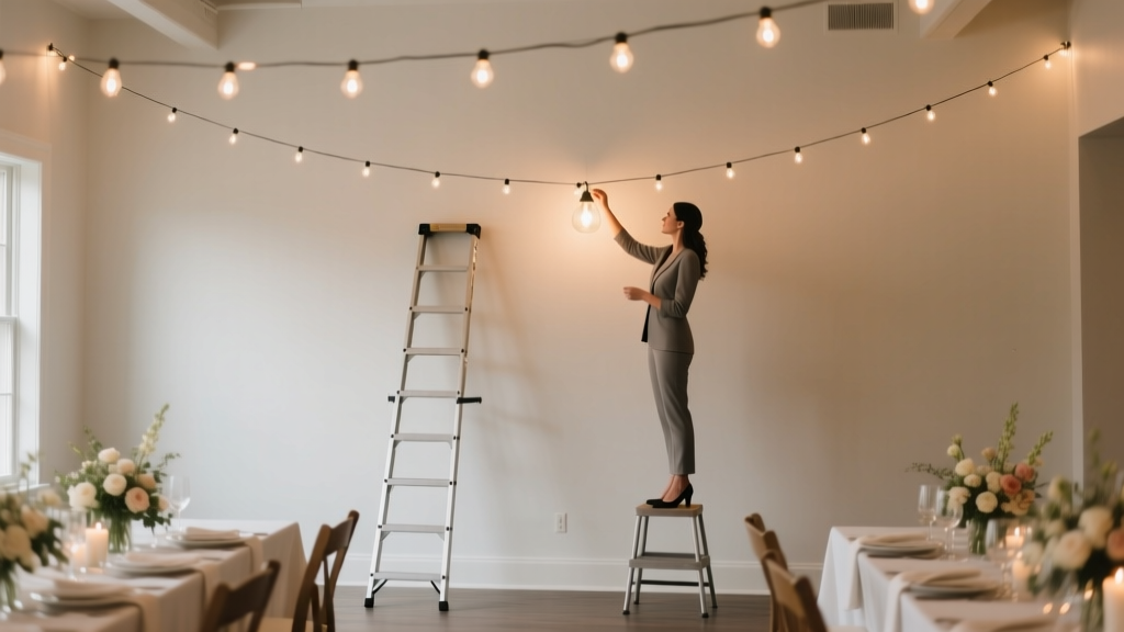 How to Hang Lights for Wedding Reception: 7 Foolproof Steps That Prevent Tangled Wires, Uneven Glow, and Last-Minute Panic (Even If You’ve Never Used a Ladder)