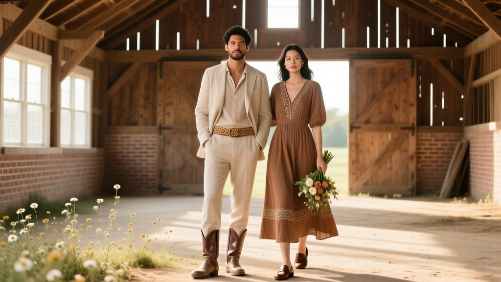 What to Wear to a Barn Wedding: The Real-World Dress Code Decoder (No More Guesswork, Sweat Stains, or Awkward Boots)