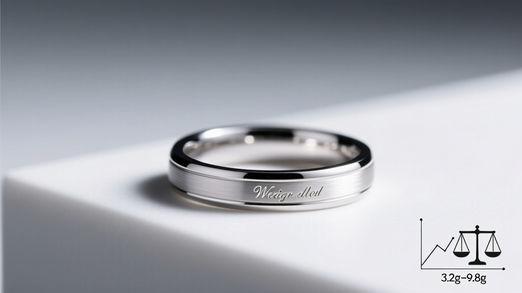How Much Does a Platinum Wedding Band Weigh? The Real-World Weight Range (3.2g–9.8g) — Plus Why Your Ring’s Grams Impact Comfort, Durability & Even Resizing Costs