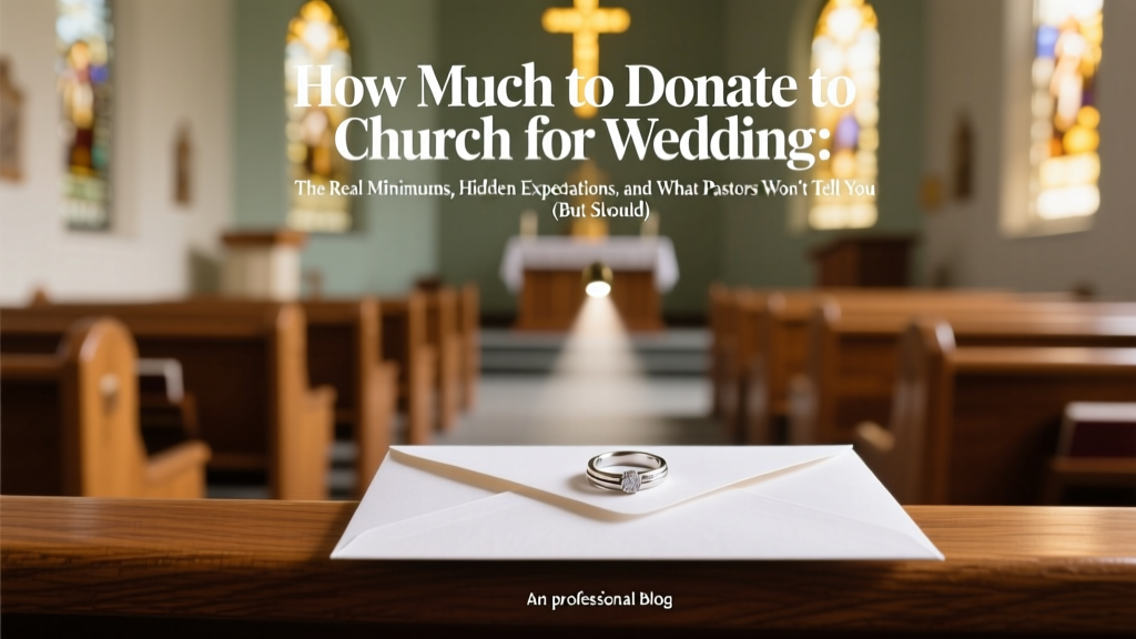 How Much to Donate to Church for Wedding: The Real Minimums, Hidden Expectations, and What Pastors Won’t Tell You (But Should)