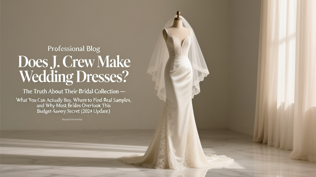 Does J. Crew Make Wedding Dresses? The Truth About Their Bridal Collection — What You Can Actually Buy, Where to Find Real Samples, and Why Most Brides Overlook This Budget-Savvy Secret (2024 Update)