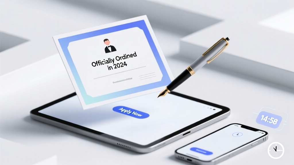 How to Get Ordained to Officiate a Wedding in 2024: A Step-by-Step Minimal Checklist That Takes Under 15 Minutes (No Seminary, No Fees, No Waiting)