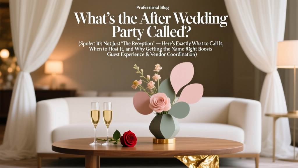 What’s the After Wedding Party Called? (Spoiler: It’s Not Just ‘The Reception’ — Here’s Exactly What to Call It, When to Host It, and Why Getting the Name Right Boosts Guest Experience & Vendor Coordination)