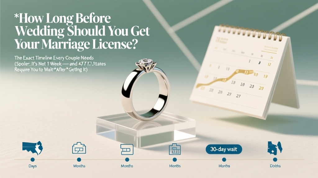 How Long Before Wedding Should You Get Your Marriage License? The Exact Timeline Every Couple Needs (Spoiler: It’s Not 1 Week — and 47 States Require You to Wait *After* Getting It)
