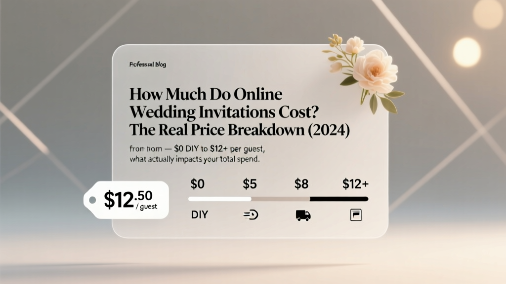 How Much Do Online Wedding Invitations Cost? The Real Price Breakdown (2024) — From $0 DIY to $12+ Per Guest, What Actually Impacts Your Total Spend