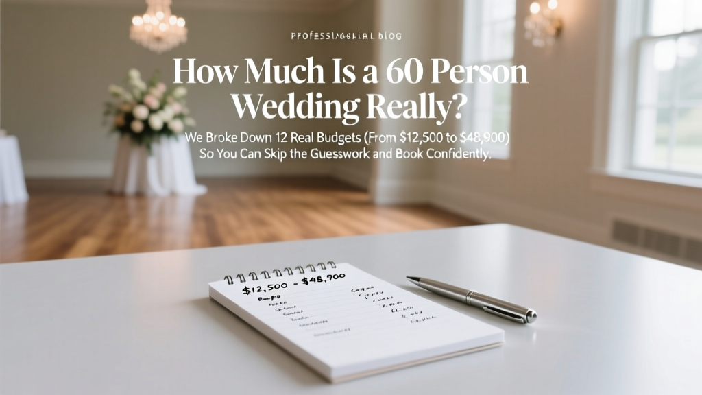 How Much Is a 60 Person Wedding Really? We Broke Down 12 Real Budgets (From $12,500 to $48,900) So You Can Skip the Guesswork and Book Confidently