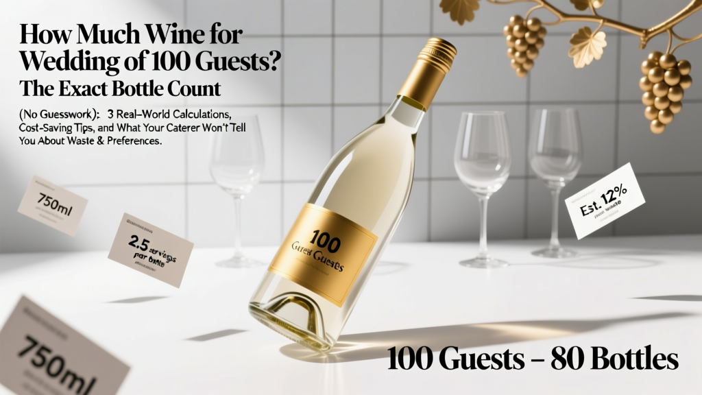 How Much Wine for Wedding of 100 Guests? The Exact Bottle Count (No Guesswork): 3 Real-World Calculations, Cost-Saving Tips, and What Your Caterer Won’t Tell You About Waste & Preferences