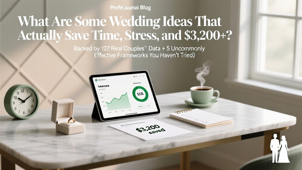 What Are Some Wedding Ideas That Actually Save Time, Stress, and $3,200+? (Backed by 127 Real Couples’ Data + 5 Uncommonly Effective Frameworks You Haven’t Tried)