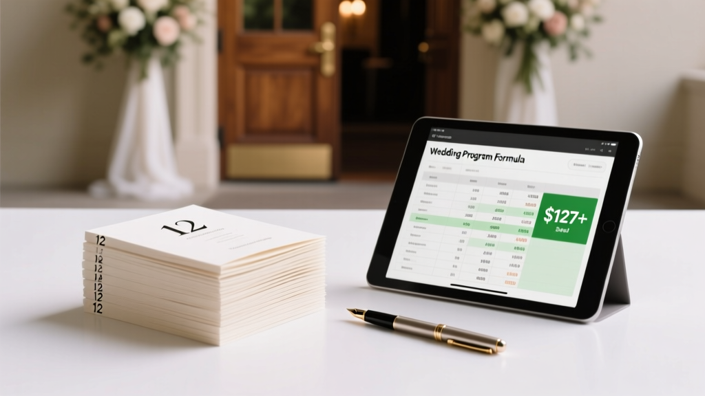 How Many Wedding Programs Do I Need? The Exact Formula (Not Guesswork) That Saves You $127+ in Printing Waste & Prevents Last-Minute Panic at the Ceremony Door