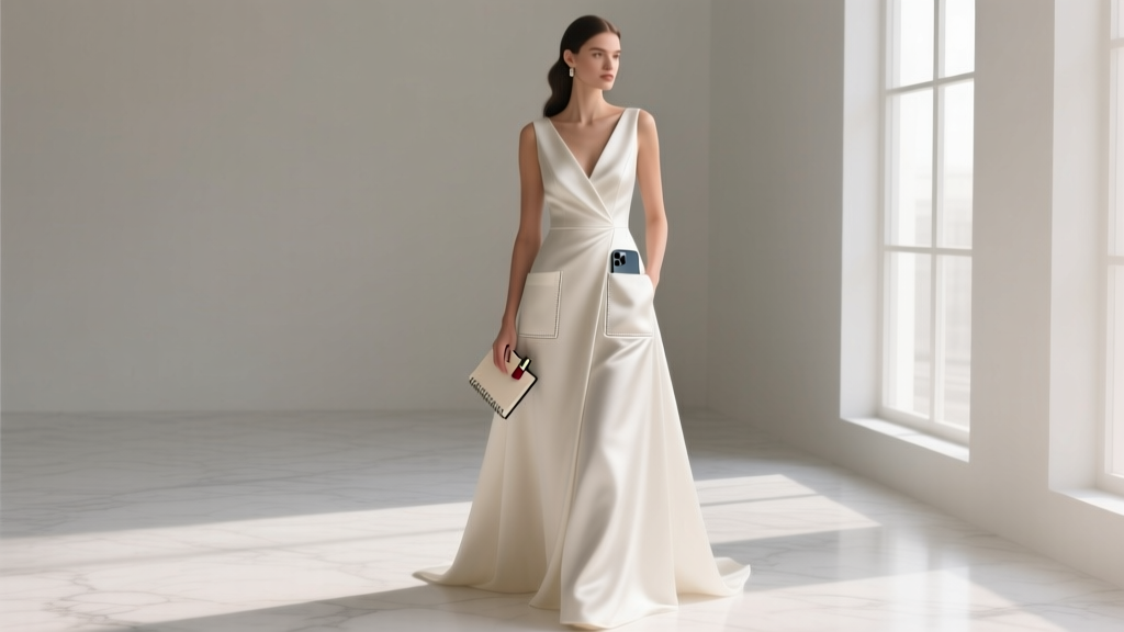 Why 73% of Modern Brides Skip Pockets in A-Line Wedding Dresses (and Why You Shouldn’t)—The Ultimate Guide to Stylish, Functional, Pocket-Integrated A-Line Gowns That Actually Hold Your Phone, Lipstick, and Sanity