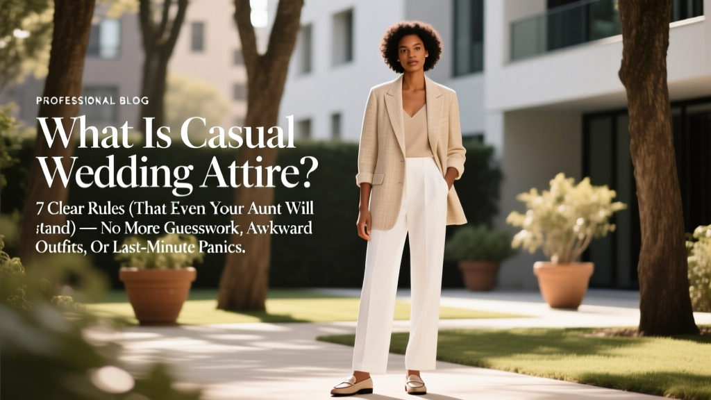 What Is Casual Wedding Attire? 7 Clear Rules (That Even Your Aunt Will Understand) — No More Guesswork, Awkward Outfits, or Last-Minute Panics