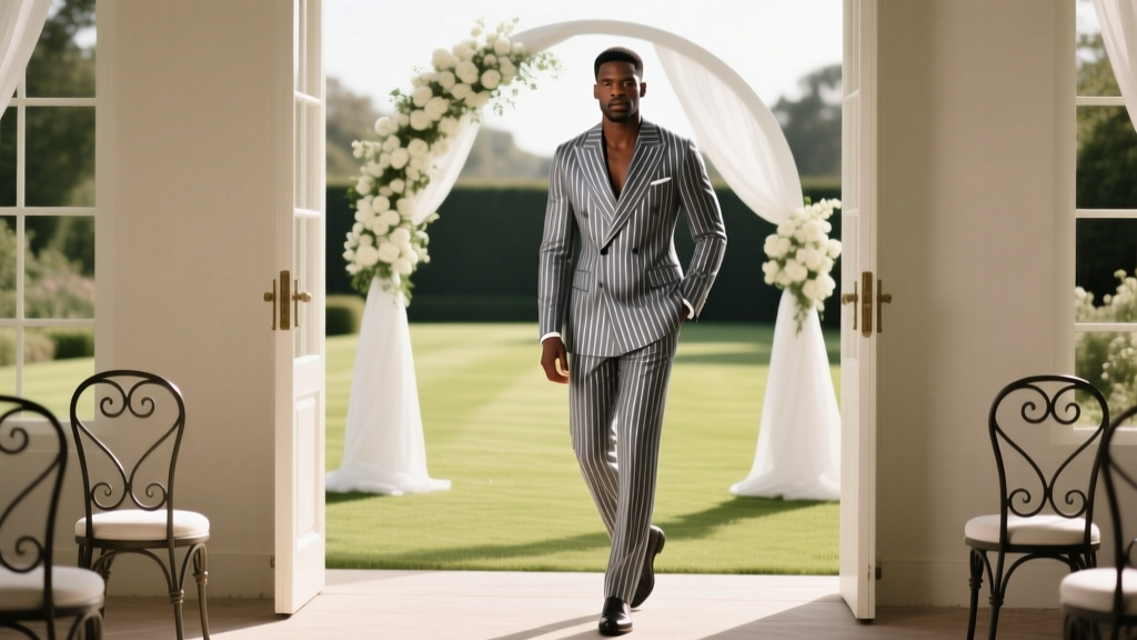 Can you wear a pinstripe suit to a wedding? Yes—but only if you nail these 5 non-negotiable style rules (most guests get #3 wrong)