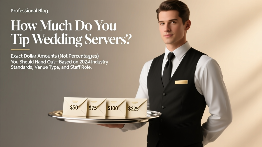 How Much Do You Tip Wedding Servers? The Exact Dollar Amounts (Not Percentages) You Should Hand Out—Based on 2024 Industry Standards, Venue Type, and Staff Role