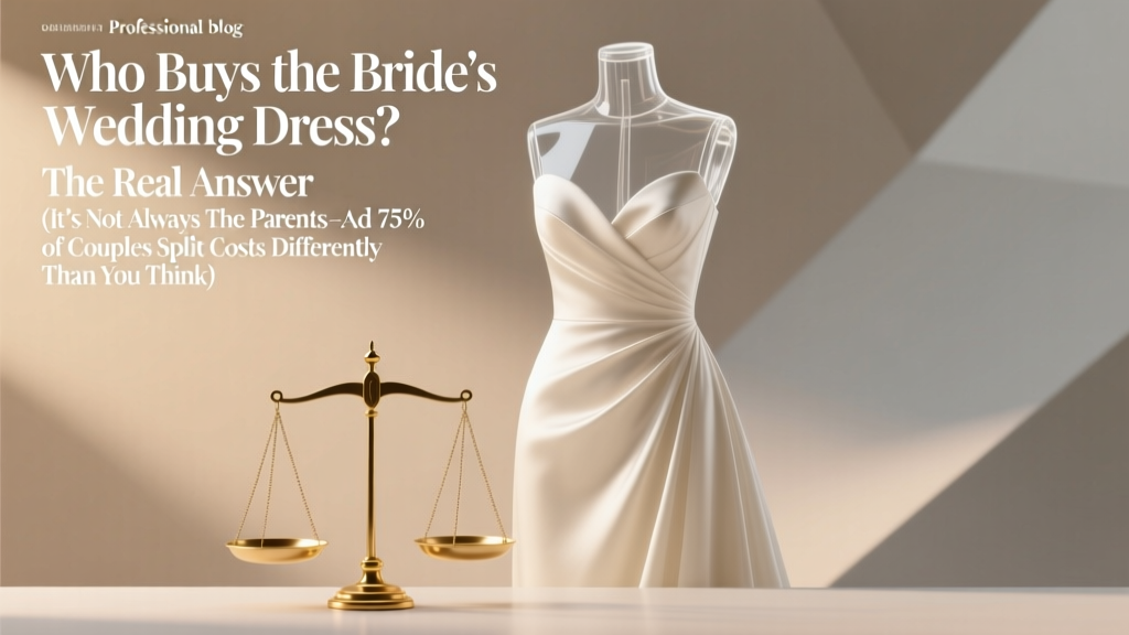 Who Buys the Bride's Wedding Dress? The Real Answer (It’s Not Always the Parents—and 75% of Couples Split Costs Differently Than You Think)