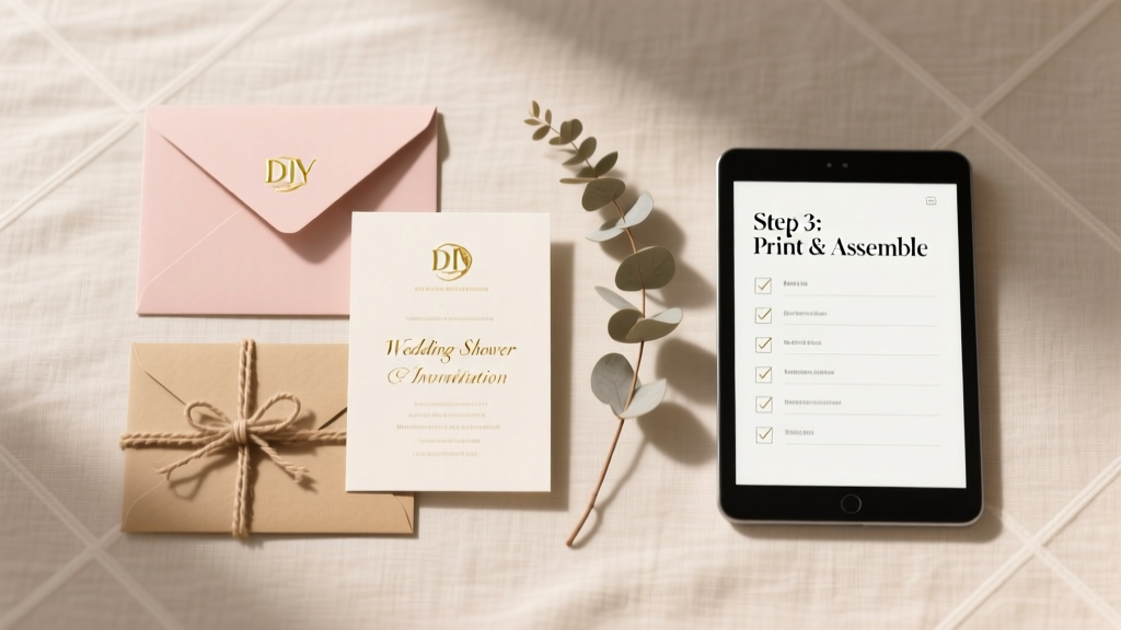 Do It Yourself Wedding Shower Invitations: 7 Realistic Steps That Save $287+ (Without Sacrificing Elegance or Causing Last-Minute Panic)
