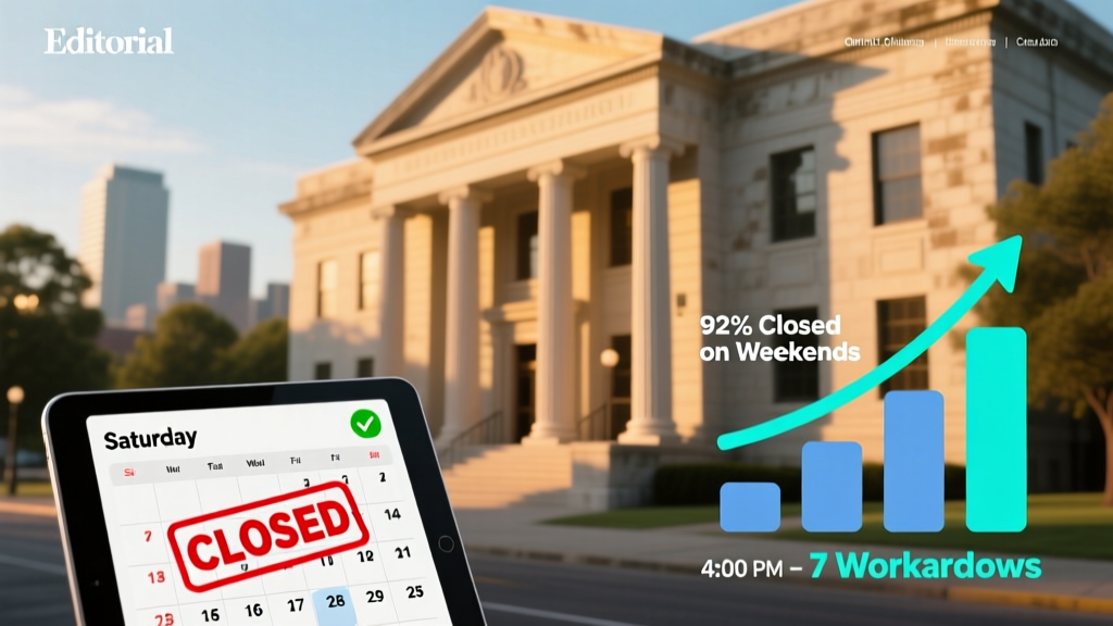 Is the Courthouse Open on Saturday for Weddings? Here’s the Truth: 92% of U.S. County Courthouses Are Closed on Weekends—But These 7 Workarounds (Including Same-Day Licenses & Off-Hours Ceremonies) Can Save Your Timeline