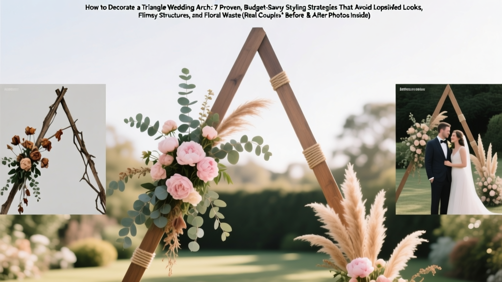 How to Decorate a Triangle Wedding Arch: 7 Proven, Budget-Savvy Styling Strategies That Avoid Lopsided Looks, Flimsy Structures, and Floral Waste (Real Couples’ Before & After Photos Inside)