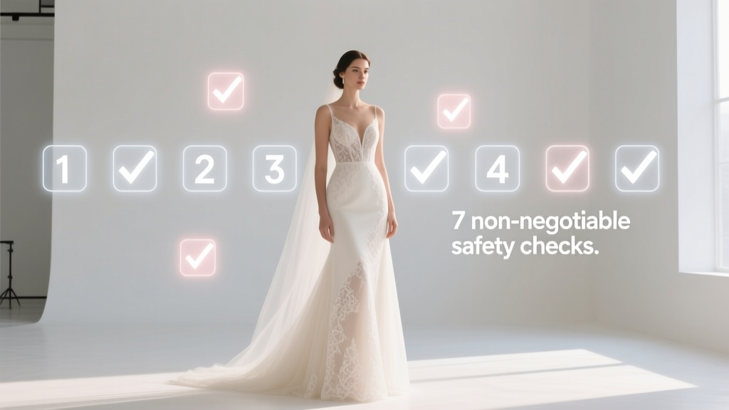 Is it safe to buy a wedding dress online? Yes — but only if you follow these 7 non-negotiable safety checks (most brides skip #4, and it costs them $300+ in alterations or returns)