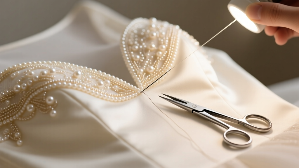 How to Bead a Wedding Dress: 7 Realistic Steps (That Won’t Ruin Your Gown or Your Sanity) — From First Stitch to Final Fitting