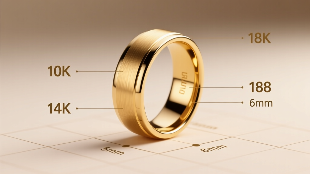 How Much Does a Men’s Gold Wedding Band Weigh? The Exact Weight Ranges (by Karat, Width & Thickness) — Plus Why Your Ring Might Feel Too Heavy or Too Light in Real Life