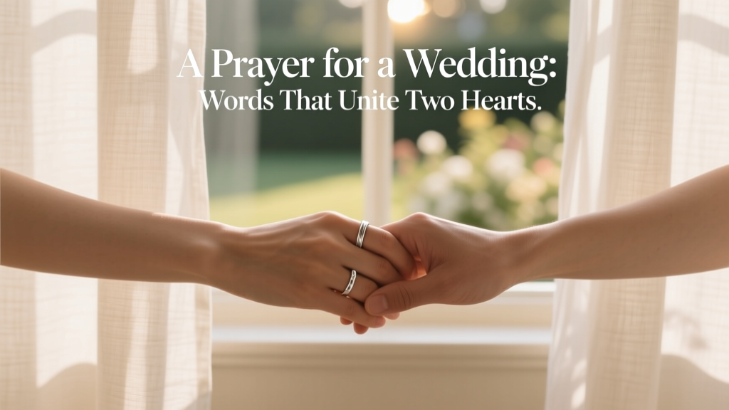 A Prayer for a Wedding: Words That Unite Two Hearts