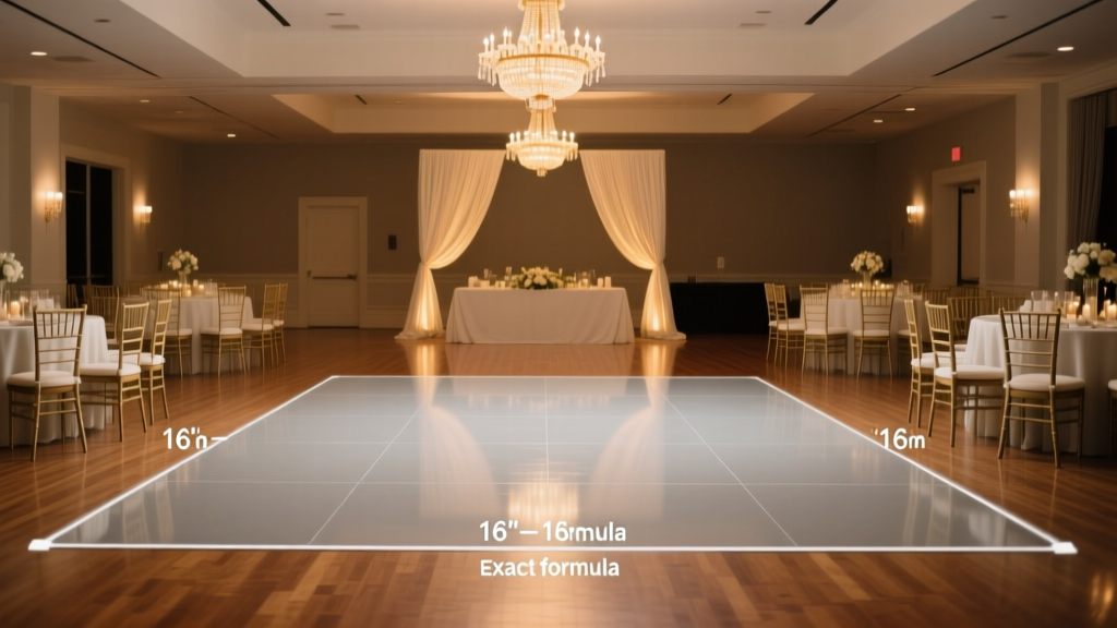 How Big Should a Wedding Dance Floor Be: The Exact Formula