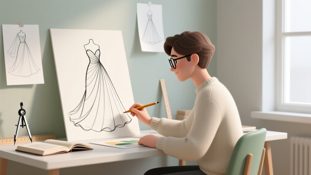 How to Draw a Wedding Gown: Step-by-Step Guide for Beginners