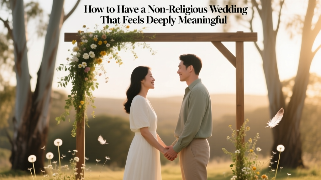 How to Have a Non Religious Wedding That Feels Deeply Meaningful