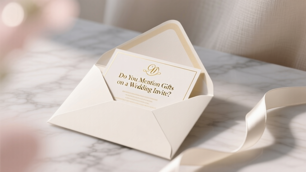 Do You Mention Gifts on a Wedding Invite? The Honest Answer