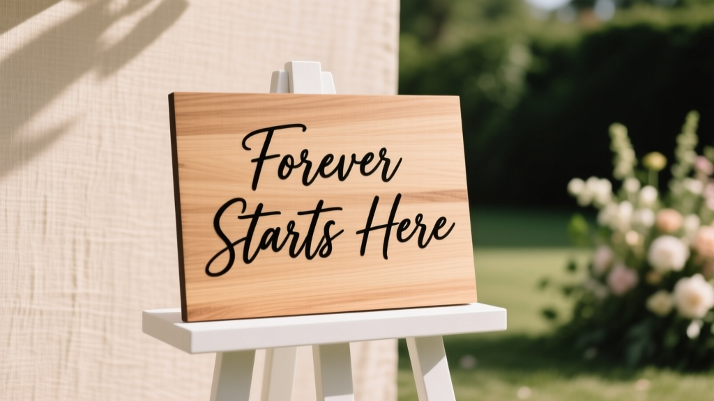 How to Make a Wooden Wedding Sign Without Any Woodworking Experience