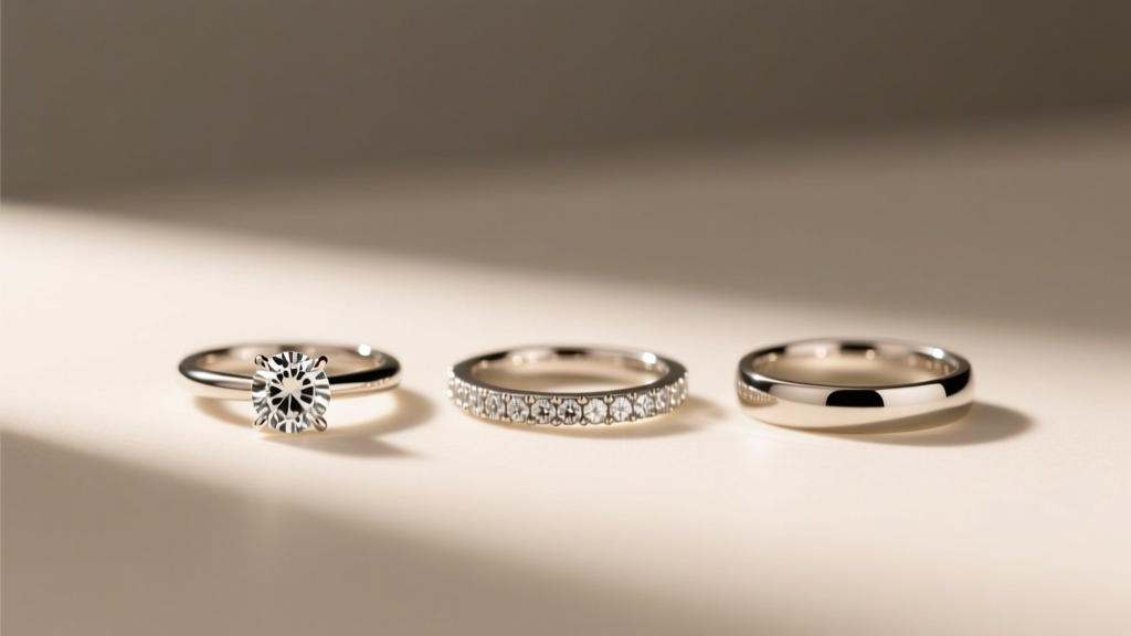 How to Wear Wedding Ring Engagement and Eternity Rings Together