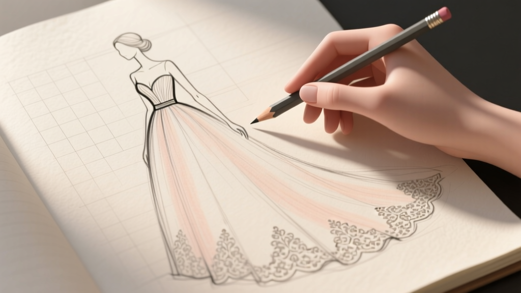 How to Draw a Wedding Gown: Step-by-Step Guide for Beginners and Fashion Designers