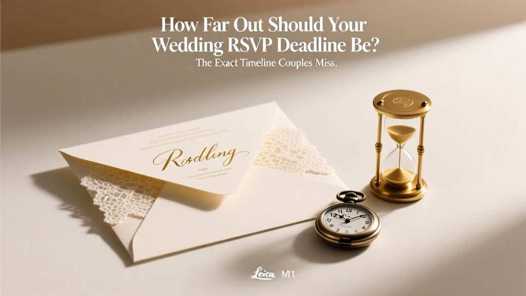 How Far Out Should Your Wedding RSVP Deadline Be? The Exact Timeline Couples Miss
