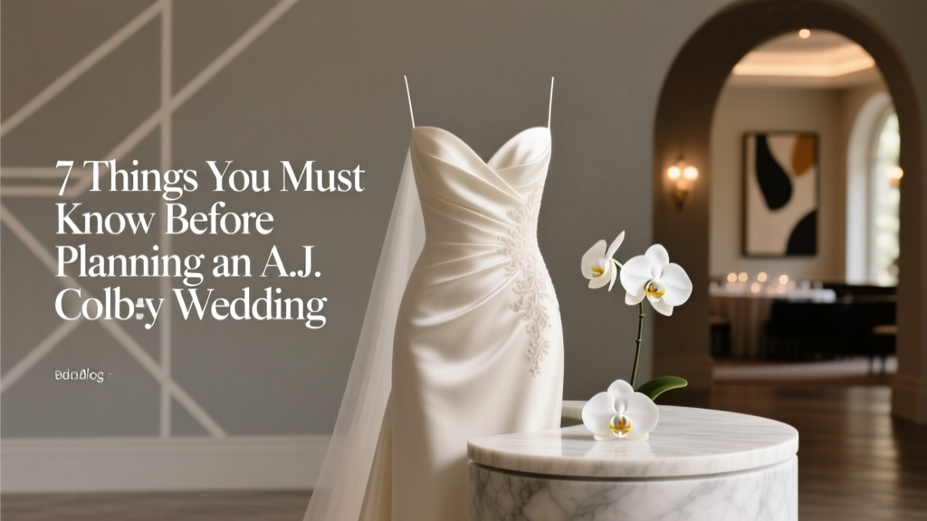 7 Things You Must Know Before Planning an A.J. Colby Wedding