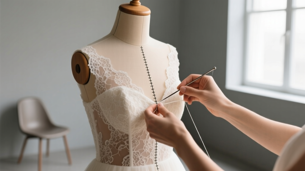 How to Sew a Lace Overlay on a Wedding Dress: 5 Steps to a Flawless Finish