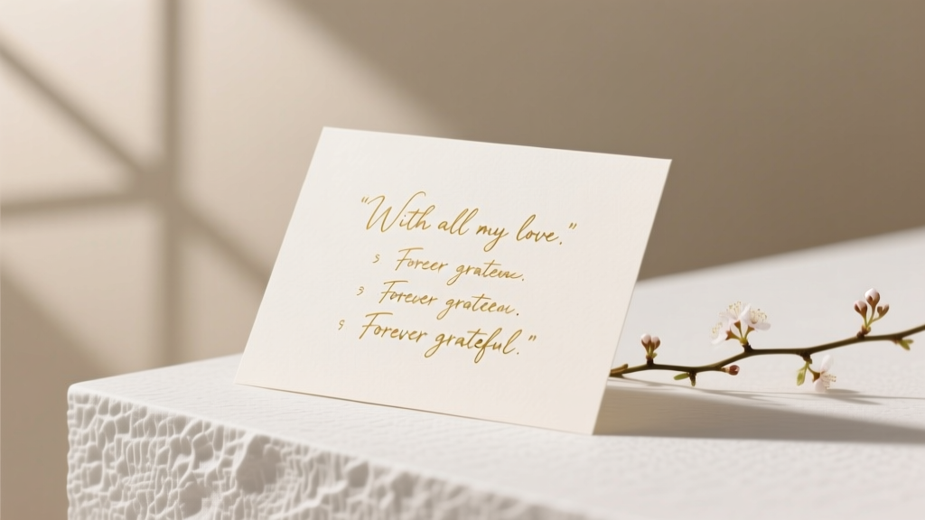 How to End a Wedding Card Message: 7 Closings That Feel Genuine