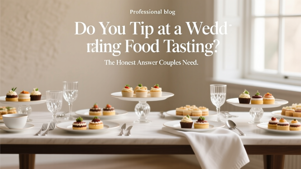 Do You Tip at a Wedding Food Tasting? The Honest Answer Couples Need