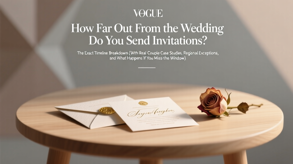 How Far Out From the Wedding Do You Send Invitations? The Exact Timeline Breakdown (With Real Couple Case Studies, Regional Exceptions, and What Happens If You Miss the Window)